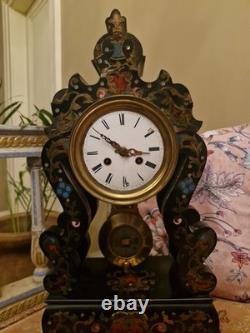 Horloge Portique En Marqueterie Boulle D'époque Napoléon III