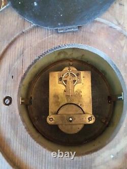 Horloge boulangère bronze et tôle XIXème époque Napoléon III (fonctionne)