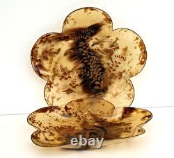 JAPON 2 Plats en Ecaille Laquée Oiseau Phénix Papillons Epoque MEIJI XIXème