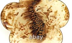 JAPON 2 Plats en Ecaille Laquée Oiseau Phénix Papillons Epoque MEIJI XIXème