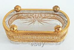 JARDINIERE EMPIRE Cristal Baccarat et Bronze Doré Epoque Napoléon III XIXème