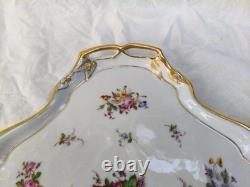 JOLI PLATEAU DE SERVICE EN PORCELAINE DE PARIS, EPOQUE MILIEU XIXème