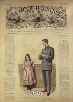 JOURNAUX de Mode-1899-d'époque sans patrons 51 x LA MODE ILLUSTREE