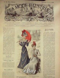 JOURNAUX de Mode-1899-d'époque sans patrons 51 x LA MODE ILLUSTREE