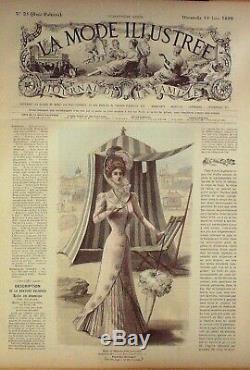 JOURNAUX de Mode-1899-d'époque sans patrons 51 x LA MODE ILLUSTREE