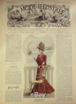 JOURNAUX de Mode-1899-d'époque sans patrons 51 x LA MODE ILLUSTREE