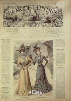 JOURNAUX de Mode-1899-d'époque sans patrons 51 x LA MODE ILLUSTREE