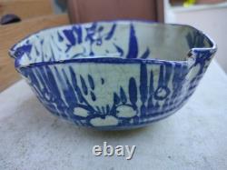 Japon ancien bol chawan grès signé époque MEIJI 19ème siècle