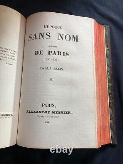 L'époque sans nom Esquisses de Paris. 1830-1833 BAZIN 2T en 1