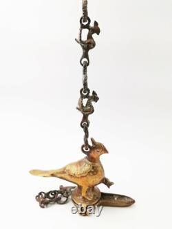 LAMPE À HUILE EN BRONZE SELDJOUKIDE époque XIXe