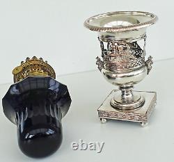 LAMPE à PETROLE Forme Vase Médicis Style Empire Epoque Napoléon III XIXème