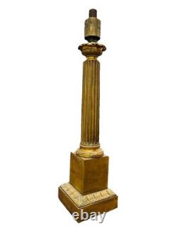 LAMPES 57cm CARCEL D'EPOQUE RESTAURATION BRONZE CISELÉ ET DORÉ MÉCANISME XIX