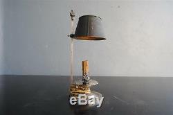 Lampe bouillotte de style Empire époque XIXème métal argenté