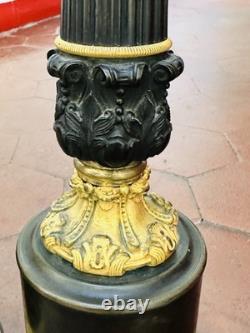 Lampes Modérateur Type Carcel D'epoque Charles X Tôle Et Bronze Mercure