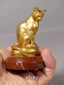 Le Chat Par Clovis Masson Et Susse Frères, Bronze Animalier époque Fin XIX ème