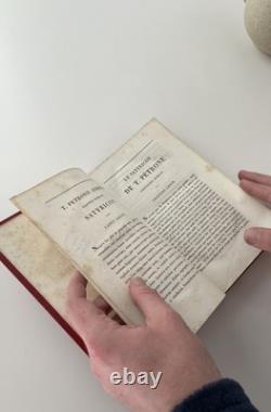 Le Satyricon de Pétrone 2 volumes Panckoucke 1834-1835 Reliure d'époque