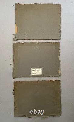 Les tribulations de Fitz-Henri, série de trois gravures d'époque Empire, XIXe