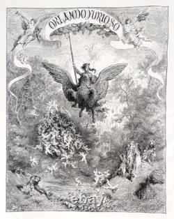Livre Ancien Orlando Furioso Ludovico Ariosto Gustave Doré Treves 1881 Époque