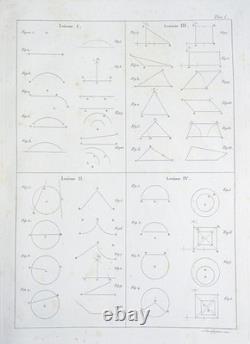 Livre Atlas Architecture Civile Giovanni Vannini Autographié Époque 1850