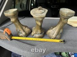 Lot 3 PIEDS AIGLE BRONZE ANCIEN XIXeme Epoque Napoléon