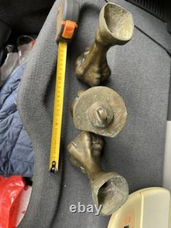 Lot 3 PIEDS AIGLE BRONZE ANCIEN XIXeme Epoque Napoléon