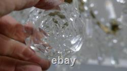 Lustre Napoléon III à Pampilles De Cristal Et Verre Et Bronze, époque XIX ème