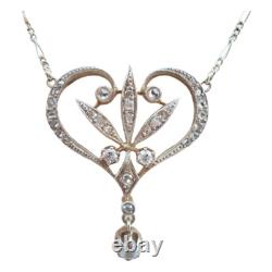 MAGNIFIQUE TOUR DE COU ANCIEN EN OR 18K DIAMANTS époque fin XIX eme or 18 carats