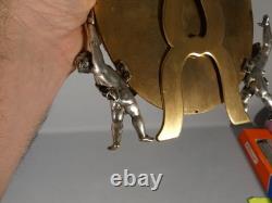 Maison A Giroux, miroir aux amours en bronze émaillé en champlevé, époque XIX èm