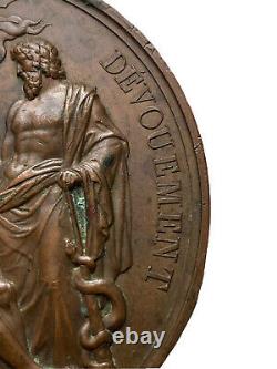 Médaille Bronze Louis-Philippe Dévouement Épidémie de Choléra Époque XIX ème