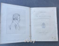 Mémoires du Duc de Montpensier Imprimerie Royale LUXUEUSE Reliure D'époque 1837