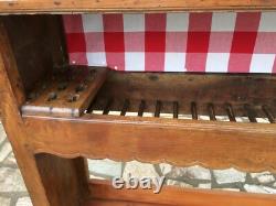Meuble vaisselier égouttoir en Merisier Bretagne Epoque XIX°