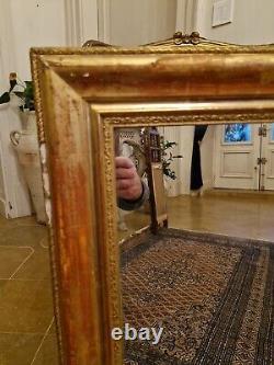 Miroir Ancien En Bois Doré Époque FIN XIX ÈME S