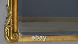 Miroir De Cheminée En Bois Et Stuc Doré De Style Louis XV, époque XIX ème