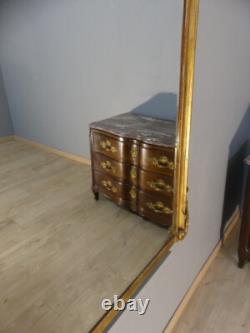 Miroir De Cheminée En Bois Et Stuc Doré De Style Louis XV, époque XIX ème