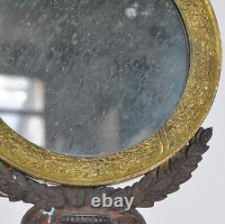 Miroir De Table En Bronze, époque Restauration, XIXème Siècle