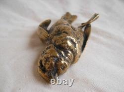 P COMOLERA, BRONZE, PRESSE PAPIER, OISEAU, SIGNE, FONDEUR SUSSE Frès, EPOQUE XIXème