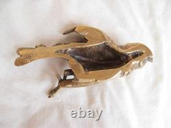 P COMOLERA, BRONZE, PRESSE PAPIER, OISEAU, SIGNE, FONDEUR SUSSE Frès, EPOQUE XIXème