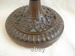 PAIRE DE BOUGEOIR EN BRONZE, A PATINE BRUNE, EPOQUE XIXème