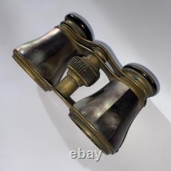 PAIRE DE JUMELLES THEATRE EN NACRE époque XIX EME MOTHER OF PEARL OPERA GLASSES