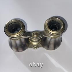 PAIRE DE JUMELLES THEATRE EN NACRE époque XIX EME MOTHER OF PEARL OPERA GLASSES