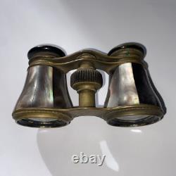 PAIRE DE JUMELLES THEATRE EN NACRE époque XIX EME MOTHER OF PEARL OPERA GLASSES