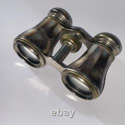 PAIRE DE JUMELLES THEATRE EN NACRE époque XIX EME MOTHER OF PEARL OPERA GLASSES
