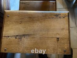 Paire D'escabeaux De Bibliothèque Formant Piédestal Époque Restauration Chêne