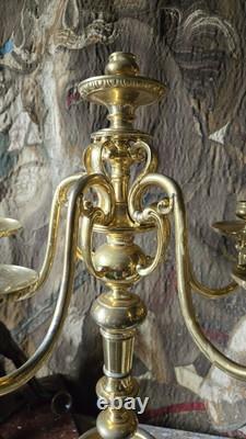 Paire De Candélabre En Bronze Doré, époque XIX ème