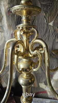 Paire De Candélabre En Bronze Doré, époque XIX ème