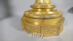 Paire De Candélabres, Chandeliers De Style Régence En Bronze Doré, époque XIX èm