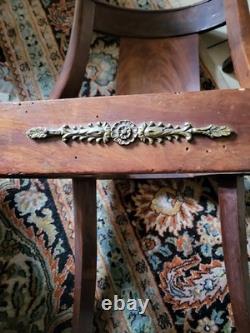 Paire De Chaises en acajou d'époque Premier Empire