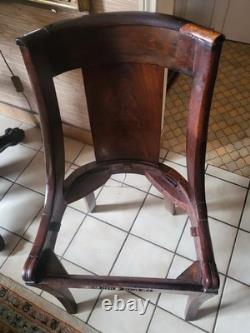 Paire De Chaises en acajou d'époque Premier Empire