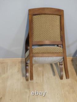 Paire De Fauteuils d'époque Empire En Acajou Blond, XIX ème Siècle Goût Jacob