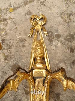 Paire d'appliques d'époque Louis XVI. Bronze doré. Sconces. Fin XVIII°, début XIX°